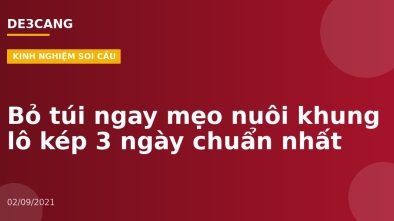 Bỏ túi ngay mẹo nuôi khung lô kép 3 ngày chuẩn nhất